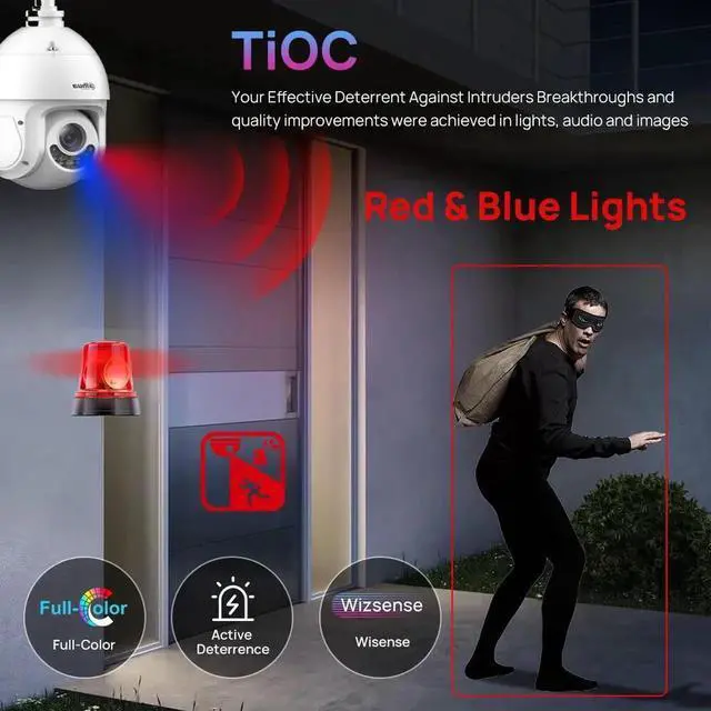 Alt view image 4 of 7 - Da,hu,a SD4E825GB-HNR-A-PV1 8MP Full-color 25x PTZ Auto-tracking TiOC IP Camera