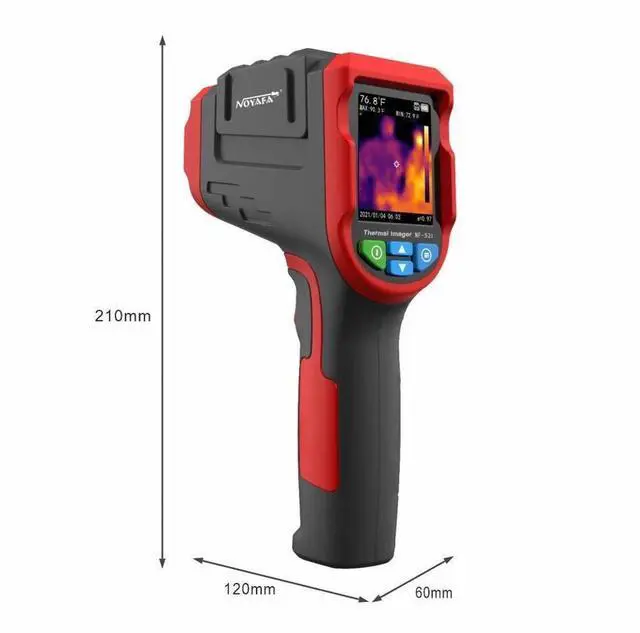 Alt view image 4 of 7 - Noyafa NF-521 Infrared Thermal Temperature Imager Camera W/ 8GB Heating Detector