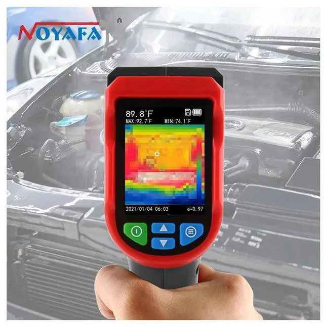 Alt view image 6 of 7 - Noyafa NF-521 Infrared Thermal Temperature Imager Camera W/ 8GB Heating Detector