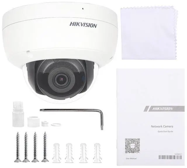 Alt view image 7 of 7 - Hi,kvi,sion OEM 4K 8MP AcuSense Dome Mic PoE IR CCTV IP Camera DS-2CD2183G2-IU MIC 2.8mm