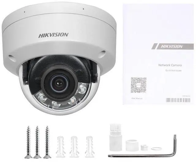 Alt view image 7 of 7 - 8MP DS-2CD2187G2H-LISU Built-in mic ColorVu Dome Network IP Camera Smart-light