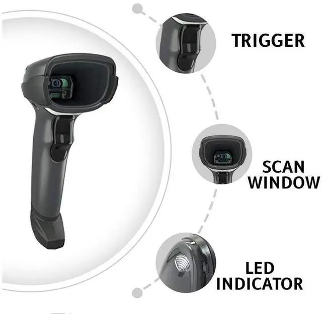 Alt view image 2 of 7 - Ze,br,a DS4608 Handheld Barco,de Scann,er Imager with USB Cable DS4608-SR00007ZZAP