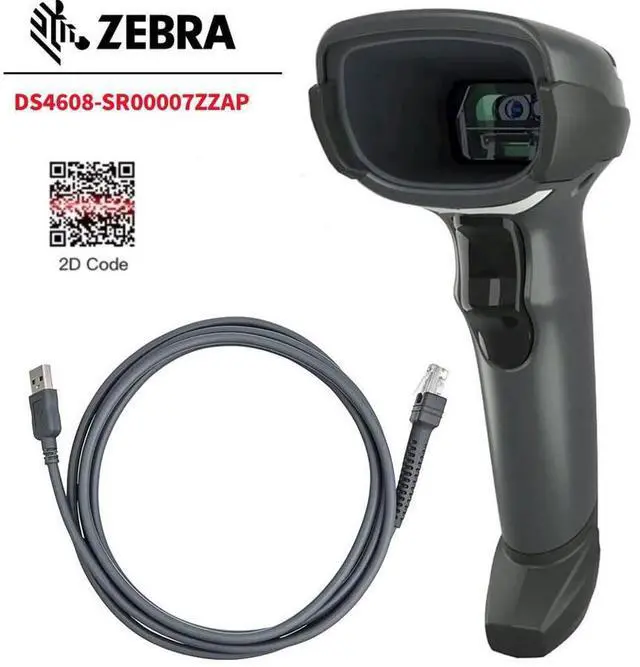 Main image of Ze,br,a DS4608 Handheld Barco,de Scann,er Imager with USB Cable DS4608-SR00007ZZAP