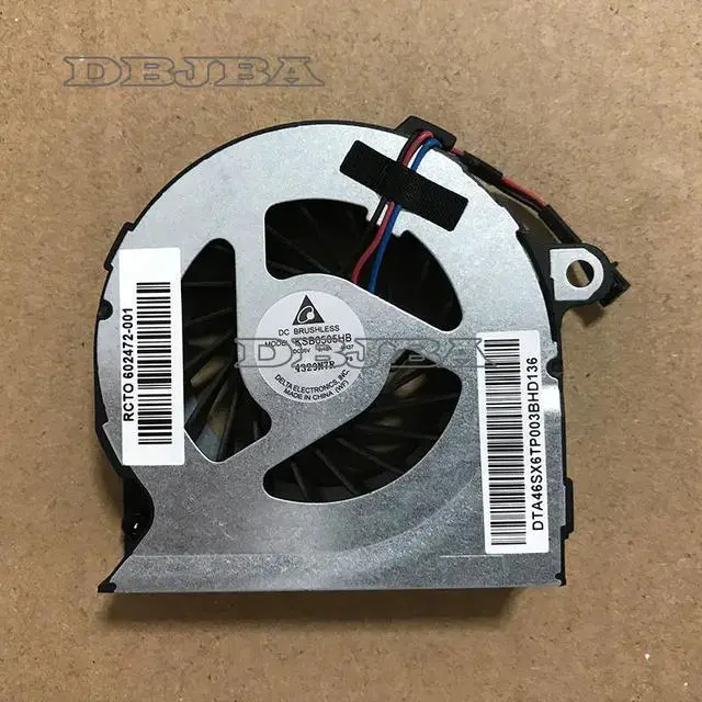 Main image of DBTLAP Laptop CPU Cooling Fan for HP Probook 602471-001 KSB0505HB-9H37 5V 0.4A