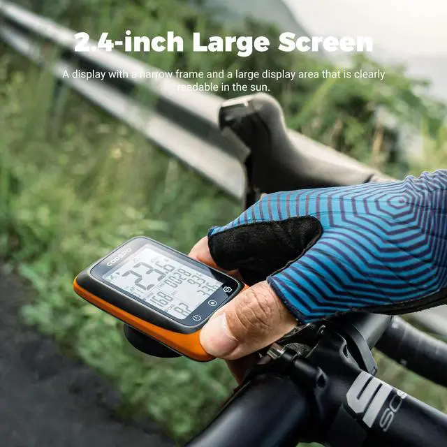 Alt view image 3 of 7 - Bike Computer Wireless GPS, Cycling Computer GPS Bike Tracker with Bluetooth/ANT+, Waterproof Bicycle Computer GPS Speedometer with Auto Backlight, 2.4 inch LCD Display