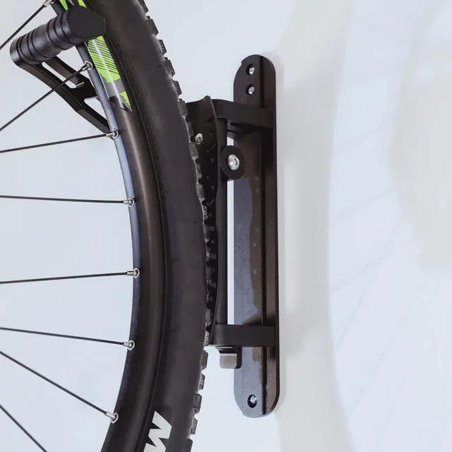 Alt view image 7 of 7 - Bike Swivel Wall Hanger with Rear Wheel Pad Stopper - Adjustable & Foldable Indoor Storage Hook Organizer - Safe & Secure for Storing MTB, Road Bicycles in Garage or Home - 2 Pack