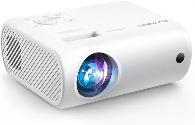 Main image of Mini Projector, CLOKOWE 2025 Upgraded Portable Projector with 9000 Lux and Full HD 1080P, Movie Projector Compatible with iOS/Android Phone/Tablet/Laptop/PC/TV Stick/Box/USB Drive/Game Console