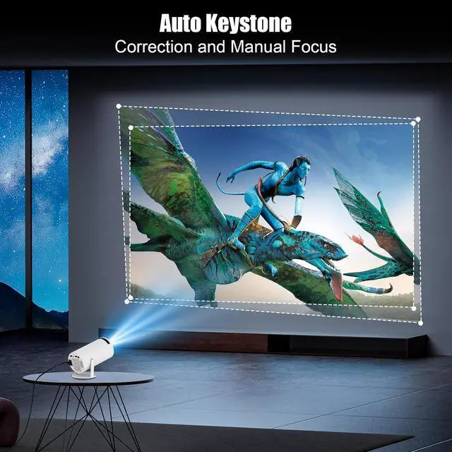Alt view image 7 of 7 - Maypug Short Throw Projector 1200ANSI 3 Year Protection