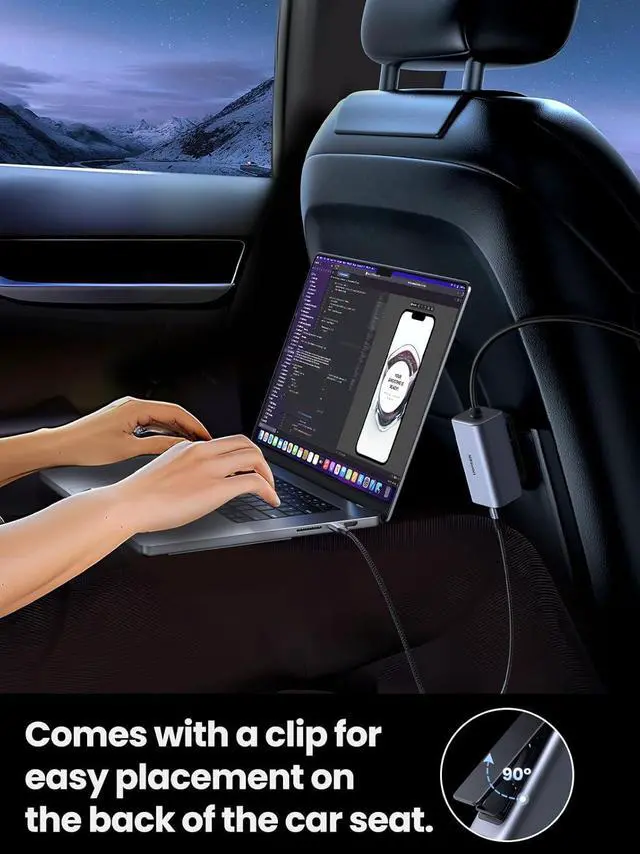 Alt view image 5 of 7 - UGREEN 150W USB C Car Charger, PD 3.1 140W Car Charger Adapter Fast Charging 4-Port Cigarette Lighter USB Multi Port Charger Compatible with iPhone 16/15, Galaxy S24/S23, iPad, Tablet, Laptop