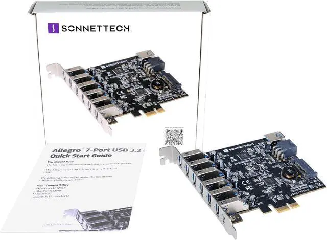 Alt view image 6 of 6 - Sonnet Allegro 7-Port USB 3.2 Gen 1 Type A PCIe Card