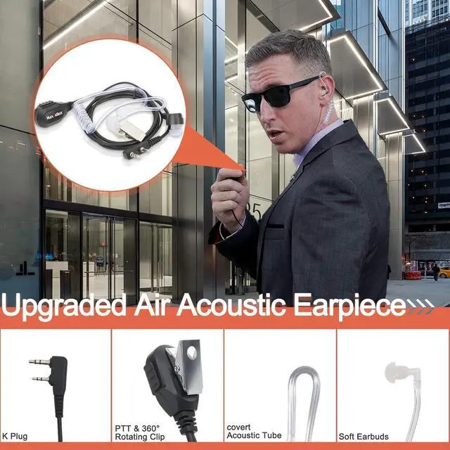 Alt view image 5 of 7 - Radios Walkie Talkies Long Range:  MT1 Portable FRS Two Way Radios Long Range with Earpiece VOX License-Free Rechargeable Walkie Talkies for Adults School Restaurant Business Hiking, 12 Pack