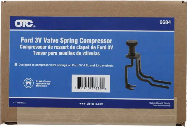 Alt view image 4 of 4 - 6684 Engine Valve Spring Compressor for 3-Valve Ford 4.6L and 5.4L V8 Engines , Black