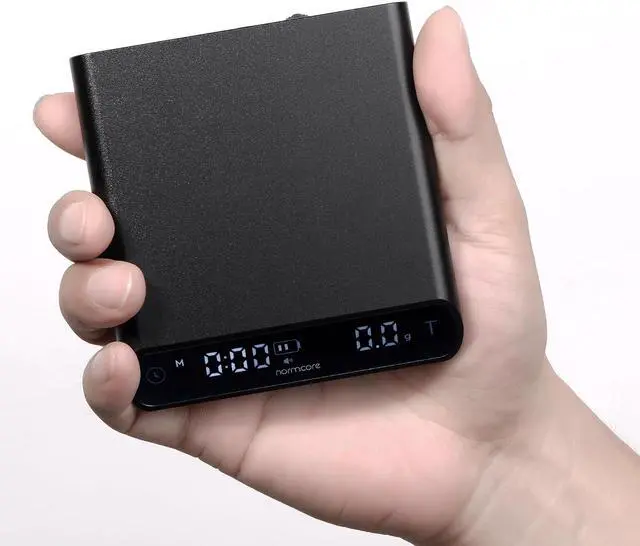 Alt view image 5 of 7 - Pocket Coffee Scale V3, Pour Over Drip Espresso Scale, Barista Scale with Timer, Anodized Aluminum Body with Back-Lit LCD Display, Black