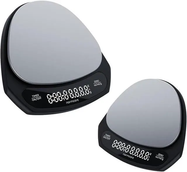 Alt view image 7 of 7 - Coffee Scale, Espresso Scale, Pour Over Coffee Scales with Backlit LCD Display and Protective Case - Digital Kitchen Scale - 2000g/0.1g High Accuracy Precision Multifunction Scale