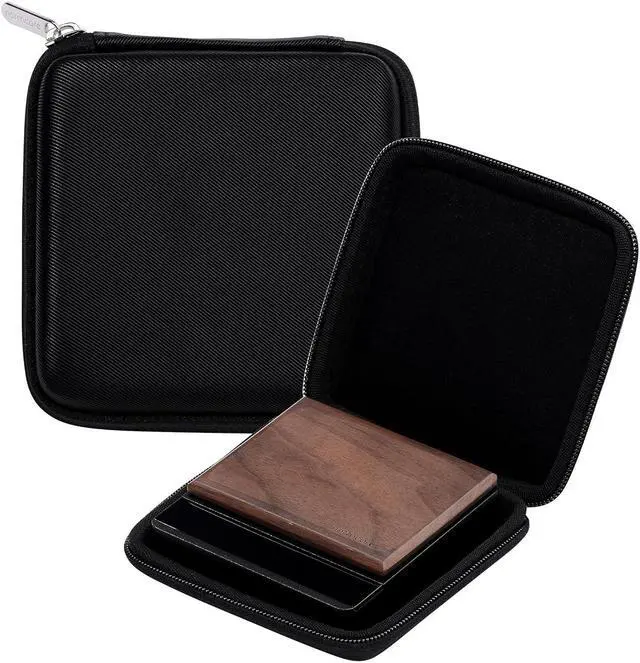 Alt view image 6 of 7 - Pocket Coffee Scale, Espresso Scale with Timer, Pour Over Drip Coffee Scale, 2000g/0.1g Barista Scale, Anodized Aluminum Body with Back-Lit LCD Display, American Walnut Wood Cover