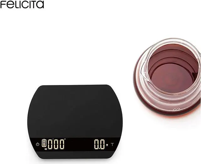 Alt view image 4 of 7 - ARC Coffee Scale, Electronic Espresso Scale and Pour-Over Coffee Scale with Timer, 0.1g Accurate, Water Flow Rate and Auto Timing Functions with 5 Working Modes