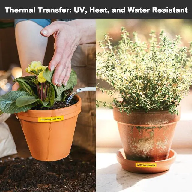 Alt view image 5 of 7 - LP5120M Label Maker Machine Bundle (4 Tapes Included) with Keyboard & AC Adapter, Waterproof Thermal Transfer Label Printer with Ik+ Icons for Garage, Home, Office Organization