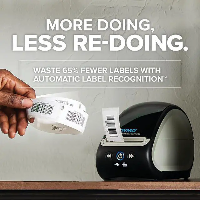 Alt view image 4 of 7 - LabelWriter 550 Turbo Label Printer Bundle Label Maker with Direct Thermal Printing Automatic Includes Address Labels Multipurpose Labels Durable Multipurpose