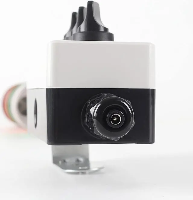 Alt view image 7 of 7 - 2 Stack Super Bright LED Andon Tower Lights, Off-ON, 6 ft Industrial Adapter, Plug Play Ready