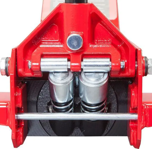 Alt view image 5 of 7 - RED AT84007R Torin Hydraulic Low Profile Service/Floor Jack with Dual Piston Quick Lift Pump, 4 Ton (8,000 lb) Capacity, Red