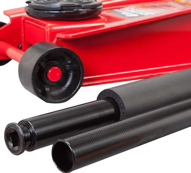 Alt view image 7 of 7 - RED AT84007R Torin Hydraulic Low Profile Service/Floor Jack with Dual Piston Quick Lift Pump, 4 Ton (8,000 lb) Capacity, Red