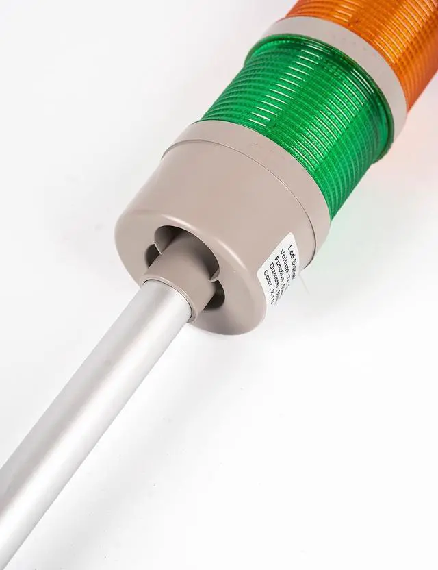 Alt view image 4 of 5 - 3 Stack Super Bright LED Andon Tower Lights, ON-Off-Flash,16 ft Extension Cord, 6 ft Industrial Adapter, Plug Play Ready