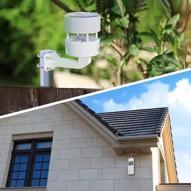 Alt view image 4 of 5 - Weather Station Kit WS3802, Includes 7.5'' Large LCD Display IoT Console WS3800, WS85 Outdoor Sensor Array and WN32 Single-Channel Outdoor Thermometer & Hygrometer Sensor, 915 MHz
