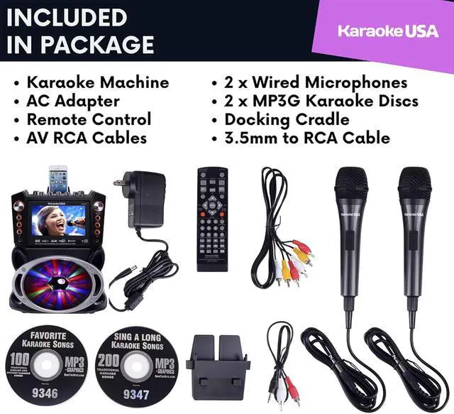 Alt view image 7 of 7 - USA DJ Karaoke Machine (GF846)