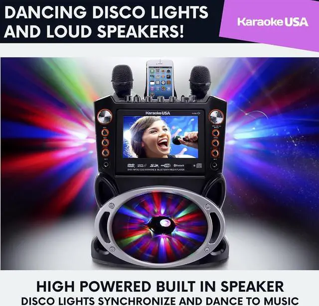Alt view image 5 of 7 - USA DJ Karaoke Machine (GF846)