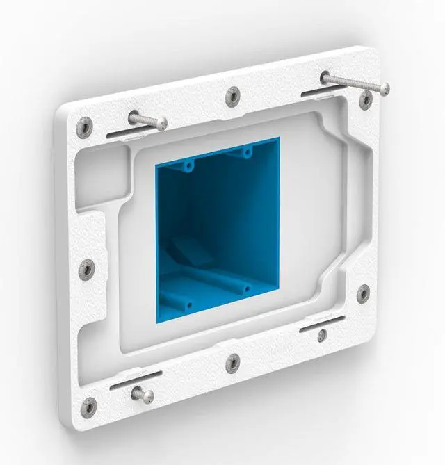 Alt view image 6 of 7 - White On-Wall Tablet Mount Compatible with iPad Mini (6th Gen)