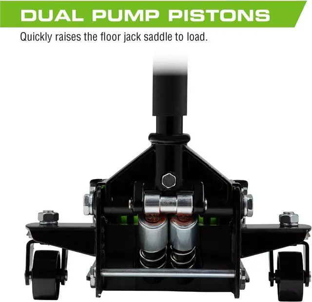 Alt view image 4 of 6 - 2 Ton Low Profile Quick Rise Steel Floor Jack For liftcar,suv,truck A20015