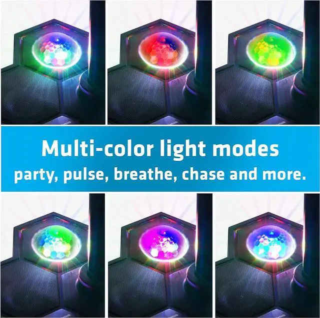 Alt view image 5 of 7 - All-In-One Karaoke System & Party Machine - Performer Speaker w/Bluetooth Microphone Sing Stand - No CDs! - Kids or Adults. YouTube your Favorite Karaoke Videos & Songs