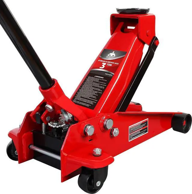 Main image of Floor Jack 3 Ton Capacity Fast Lift Service Jack Steel Heavy Duty Hydraulic Car Jack