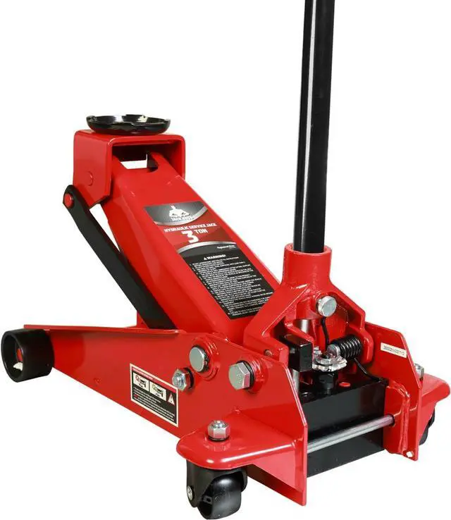 Alt view image 7 of 7 - Floor Jack 3 Ton Capacity Fast Lift Service Jack Steel Heavy Duty Hydraulic Car Jack