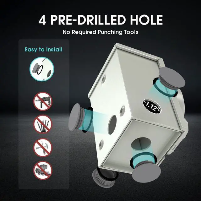 Alt view image 4 of 7 - 50 Amp Generator Cord 15FT and Power Inlet Box, 125V/250V RV Power Cord, NEMA 14-50P/SS2-50R Twist Lock Connector, NEMA SS2-50P Generator Inlet Box, 30M/50F Adapter Included, ETL Listed