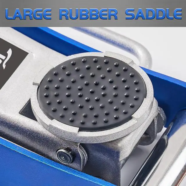 Alt view image 5 of 7 - Floor Jack, Low Profile 2 Ton Hydraulic Aluminum and Steel Car Jack with Dual Pump System, Rapid Lift, Blue