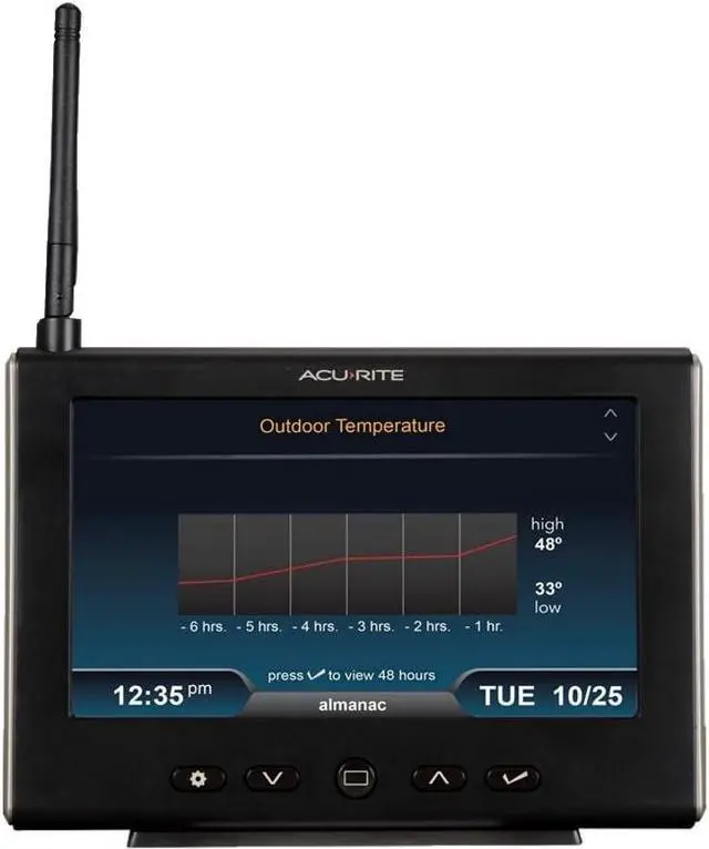 Alt view image 3 of 6 - 01535M Iris (5-in-1) Weather Station with HD Display, White Black