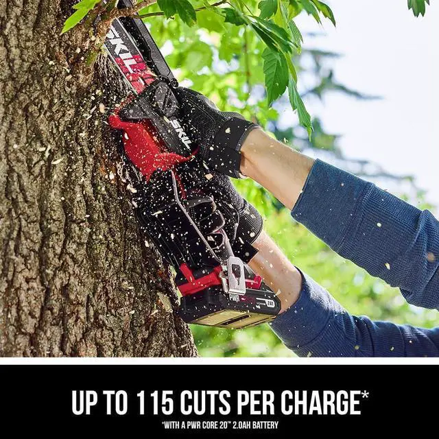Alt view image 4 of 6 - 20 Brushless 20V 6" Mini Chainsaw Kit including 2.0Ah Battery and Charger- PR0600B-11