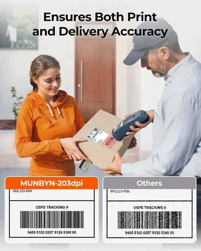 Alt view image 3 of 7 - Bluetooth Thermal Label Printer, 130B Wireless 4x6 Shipping Label Printer for Shipping Packages Small Business Office or Home, Compatible with iPhone Android iPad Windows macOS Chrome Etsy eBay