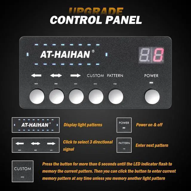 Alt view image 5 of 6 - Strong Magnetic Safety Flashing 108 LED Amber White Emergency Light Bar for Trucks Snow Plows Construction Vehicles Security Cars, Roof Top Strobe Beacon Lightbar with Controller