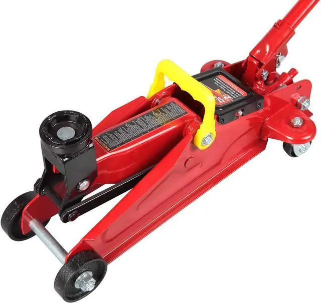 Alt view image 3 of 7 - T82001S Torin Hydraulic Trolley Service/Floor Jack Combo with 2 Jack Stands and Blow Mold Carrying Storage Case, 2 Ton (4,000 lb) Capacity, Red