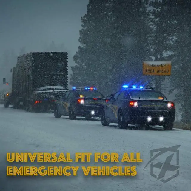 Alt view image 5 of 7 - 4PCS LED Hideaway Strobe Lights Kit - White, 20 Flash Modes, Control Panel Included, Ideal for Emergency Vehicles, Trucks, Cars, Headlights, Taillights & Fog Lights, Hazard Warning