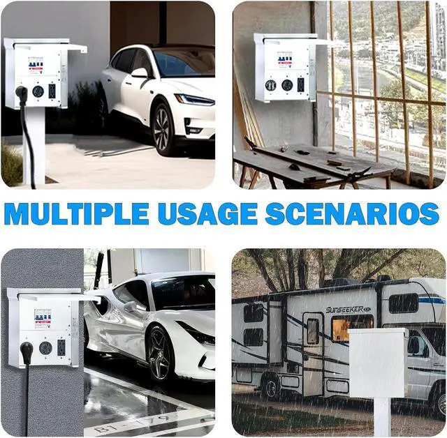 Alt view image 7 of 7 - Power Outlet Panel,Rv Electrical Panel,50 30 20 amp rv Power Outlet Box,Prewired Unmetered, Weatherproof, for RV Camper Travel Trailer Motorhome