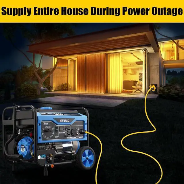 Alt view image 6 of 7 - 15FT 30 Amp Generator Power Cord and Power Inlet Box Waterproof Combo Kit, Heavey Dury NEMA L14-30P to L14-30R,125/250V 7500W 10 Gauge SJTW Generator Cord, Twist Lock Connector