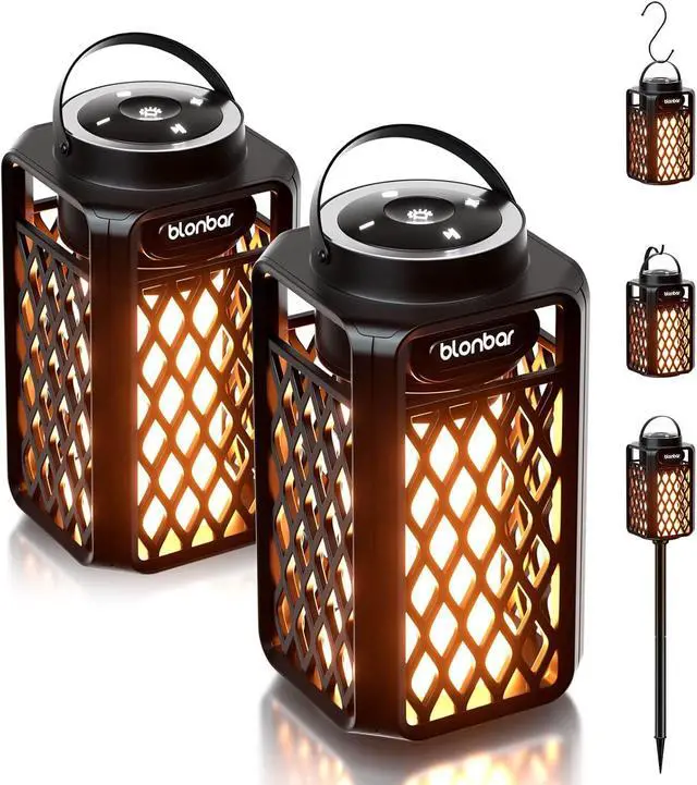 Main image of 2pcs Led Flame Speaker,Outdoor Bluetooth Speaker with Torch Atmosphere,10W Outdoor Portable Stereo Speaker,IP65 Waterproof Torch Lights for Patio Home Decor, for Men Women Dads Moms