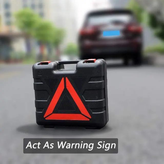 Alt view image 6 of 7 - Car Jack 2 Ton 12V Electric Scissor Jack with Storage Box for Car SUV Tire Changes (Lifting rang: 4.72~14.57 inch)