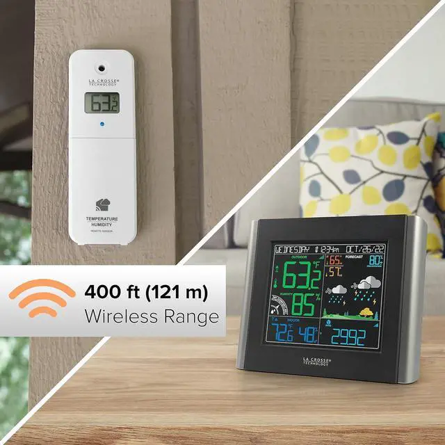 Alt view image 5 of 7 - Technology V11-TH Color Wireless WiFi Weather Station