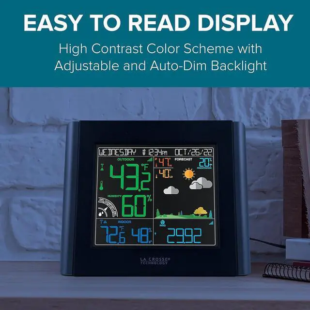 Alt view image 6 of 7 - Technology V11-TH Color Wireless WiFi Weather Station