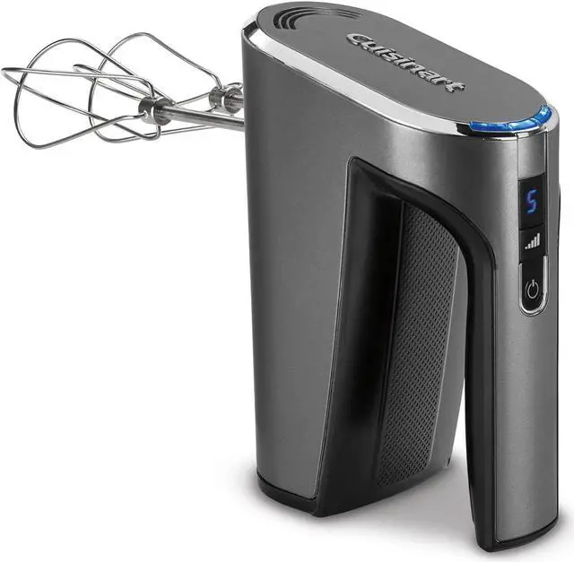 Main image of Electric Hand Blender & Mixer, EvolutionX Cordless Hand Mixer, 5 Speeds, Gray/Black, RHM-100