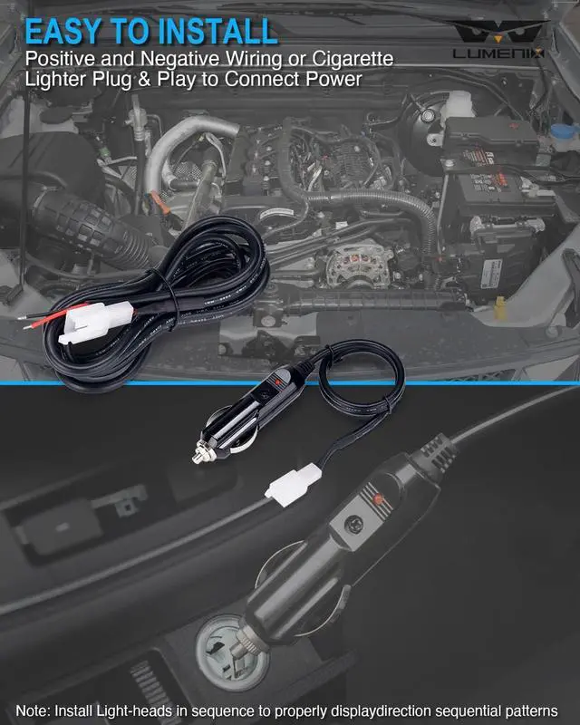 Alt view image 6 of 7 - White Amber LED Surface Mount Strobe Flashing Lights Kit w/Controller 8PCS Grille Side Marker Emergency Warning Caution Light Assemblies for Construction Vehicles Trucks, Traffic| Sync Feature